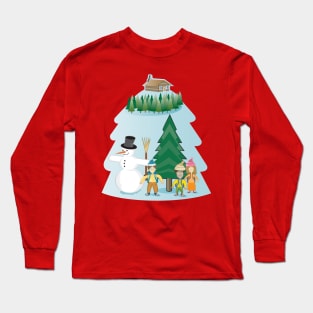 Children in the snow Long Sleeve T-Shirt